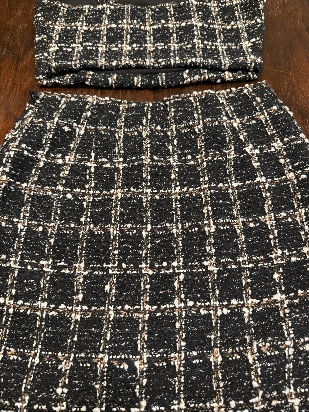Abercrombie & Fitch Two Piece Tweed Set Women’s XS Skirt & XXS Top Clueless Vibe - Picture 3 of 11